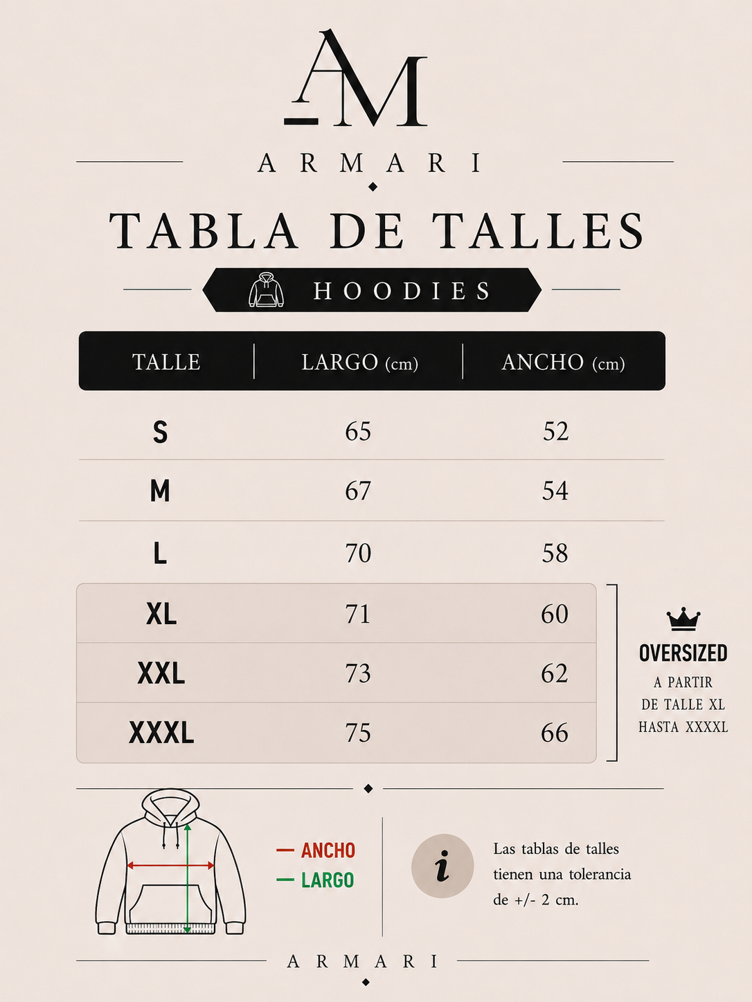 Tabla de talles